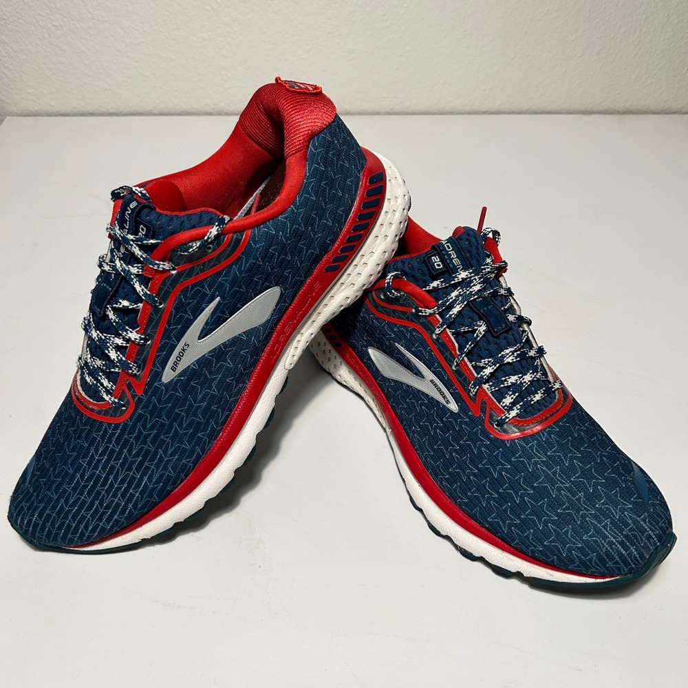 Brooks Adrenaline GTS 20 Old Glory Patriotic Stars Stripes Mens 9.5 1103071D436
